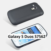 Силиконовый чехол (черный матовый) для Samsung Galaxy S Duos S7562